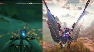 New Flying Mount Waterwing vs Sunwing Speed Comparison Horizon Forbidden West [upl. by Ludewig]