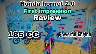 Honda Hornet 20 First Impression Review  185 CC Powerful Engine  Chapri Rider [upl. by Sivrad]