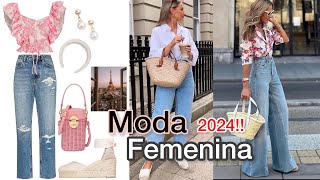 MODA 2024 OUTFITS CÓMO Vestir CON ROPA MODERNA LOOKS PARA MUJER TENDENCIAS 2024 [upl. by Enniroc]