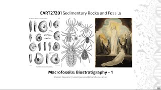 Biostratigraphy  EART27201  Sedimentary Rocks and Fossils [upl. by Hollenbeck]