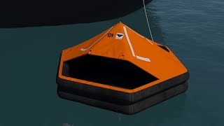 Liferaft Launching Procedure [upl. by Stichter106]