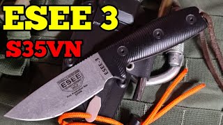 ESEE 3 S35VN…Initial Review 🤔 [upl. by Grobe655]