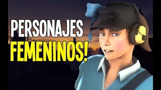 TF2 MOD REVIEW – FEMALE CHARACTERS amp VOICES  ESPAÑOL  Fem ScoutFem PyroFem sniper amp Fem spy [upl. by Tesil282]