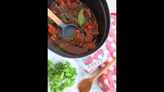 Bourguignon viande Confite la meilleure recette ┃Recette du Chef Cyril RouquetPrévost [upl. by Hance]