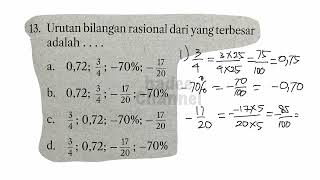 urutan bilangan rasional dari yang terbesar adalah [upl. by Manoff]