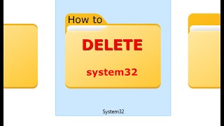 How to Delete Windows System 32 [upl. by Reahard120]