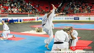 The 8th European Kyokushin Karate Championship IKO Matsushima  Demonstrations [upl. by Macintyre]