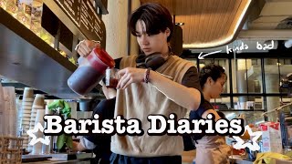 a amateur baristas CAFE VLOG except were not really in a cafe [upl. by Chryste]