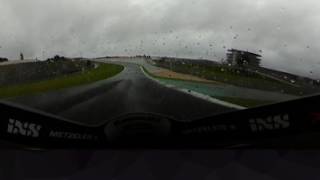 360° Portimao Rain Tire Test Pirelli SCR1 [upl. by Anayek]