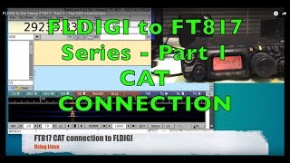 Linux FLDIGI to the Yaesu FT817 Tutorial  Part 1  The CAT Connection [upl. by Ilarrold]