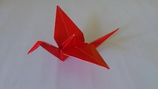 Cara Membuat Origami Burung Bangau  Origami Burung  Origami Binatang [upl. by Leizar328]