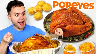 I bought Popeyes 100 CajunStyle Turkey… HONEST REVIEW [upl. by Elset]