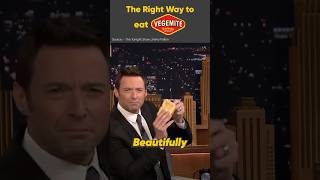 How to eat Vegemite   Let’s learn from Huge Jackman [upl. by Lebana]