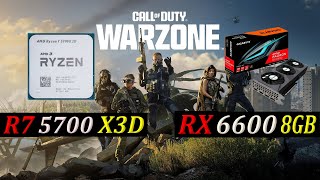 RYZEN 7 5700X3D  RX 6600 8GB  WARZONE 30 Competitive Settings 1080p [upl. by Ulrich]