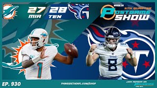 Episode 930 MIAMI DOLPHINS BLOW BIG LEAD amp CONNOR WILLIAMS TEARS ACL  5th Quarter Post Game Show [upl. by Ahsertal]