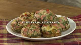 Rezepte mit Wurst  EIERMUFFINS MIT WURST UND SÜßER PAPRIKA [upl. by Lehmann652]