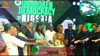 SANWOOLU FASHOLA OBASA FEMI FALANA amp TOP OFFICIALS AT DEMOCRACY DAY CELEBRATION AT LAGOS HOUSE [upl. by Ahseram756]