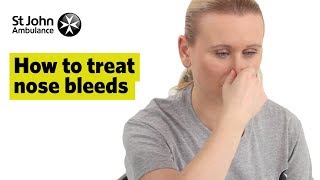 How to Treat Nose Bleeds  First Aid Training  St John Ambulance [upl. by Eenwat]