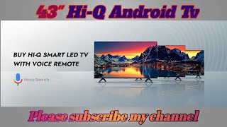 43 smart Hi q led tv how to Cable tunning and Scan  hiq ledtv channel scan kaise kare [upl. by Eanore757]