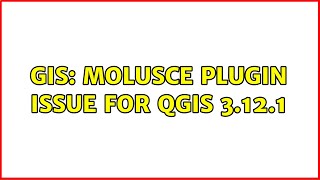 GIS MOLUSCE plugin issue for QGIS 3121 [upl. by Morganne]