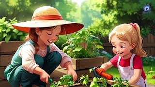 Tiny Green Thumbs l The Flower Gardennurseryrhyme nurseryrhymesvideomusic [upl. by Aramois]