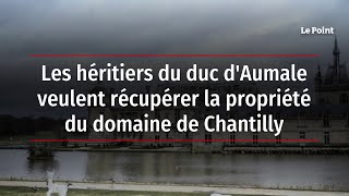 Les héritiers du duc dAumale veulent récupérer la propriété du domaine de Chantilly [upl. by Adnamar583]