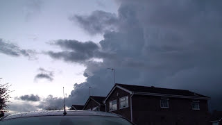 Massive Thunderstorm sweeps across the West Midlands UK [upl. by Grimbly]