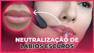 Micropigmentação Labial  Neutralização de Lábios Escuros [upl. by Eanahs216]