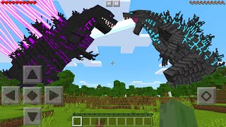 I Found GODZILLA vs SHIN GODZILLA in Minecraft Pocket Edition [upl. by Evol]