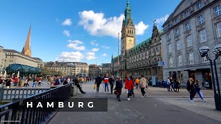 Hamburg Germany Walking Tour 4k Ultra HD 60fps – With Captions [upl. by Eojyllib20]