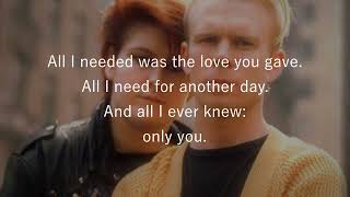 Only You YAZOO with lyrics [upl. by Cannice]