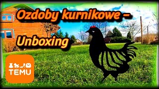 Ozdoby kurnikowe  Unboxing paczki z TEMU [upl. by Noelyn60]