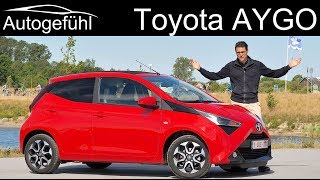 Toyota Aygo FULL REVIEW Facelift 2018 2019  Autogefühl [upl. by Aihsenyt159]