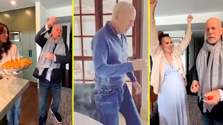 Bruce Willis Celebrates His 68th Birthday And Singing With Family🎂✨ [upl. by Arand61]