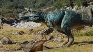 Gorgosaurus hunting a low flying Pterosaur  Walking with Dinosaurs 3D [upl. by Sayer]