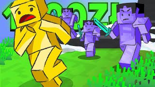 Manhunt z OSTROŚCIĄ 1000000 w Minecraft [upl. by Eslek849]