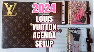 LOUIS VUITTON AGENDA PLANNER SETUP FOR 2024 [upl. by Bois]