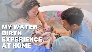 MY WATER BIRTH EXPERIENCE AND SURPRISE GENDER REVEAL [upl. by Laurens]