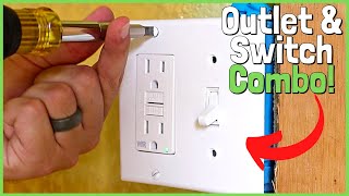 Easiest Way To Wire a Light Switch and Outlet In the Same Box [upl. by Garold]