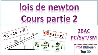 les lois de newton 2 bac partie 2 [upl. by Vinaya]