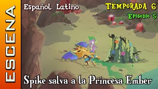 MLP FiM  Escena Temporada 6 Ep 5  Spike Salva a la Princesa Ember Español Latino [upl. by Dov]