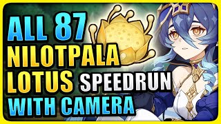 ALL 87 Nilotpala Lotus Locations WITH NAHIDA CAMERA Genshin Impact Layla Tighnari Ascension Material [upl. by Anytsyrk22]