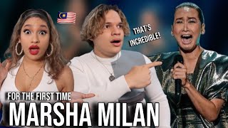 Shes BETTER than you think Waleska amp Efra react to Marsha Milan  Cinta for the first time [upl. by Dnamron]