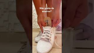 Não gosta de amarrar o tênis Segue a dica truques moda tenis style [upl. by Aliekat]