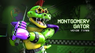 Montgomery Gator voice lines FNAFSB SFM [upl. by Zeeba666]