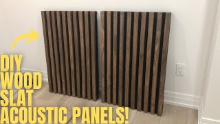 DIY PRO WOOD SLAT ACOUSTIC PANELS DREAM HOME STUDIO BUILD [upl. by Aniuqahs425]