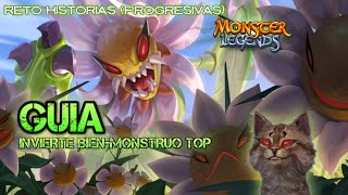 GUIA RETO HISTORIASCUENTOS🦗🍃 CONSIGUE LAS 100CELULAS😉 Monster Legends147 [upl. by Magree418]