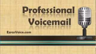 Professional Voicemail Voicemail Greetings Examples Professional Voicemail Greeting [upl. by Aciamaj]