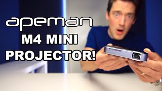 APEMAN M4 MINI LED PROJECTOR REVIEW [upl. by Adyht707]