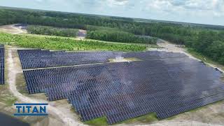 APA Solar  Waverly VA 89MW TITAN racking system with CPile foundation [upl. by Hiram]